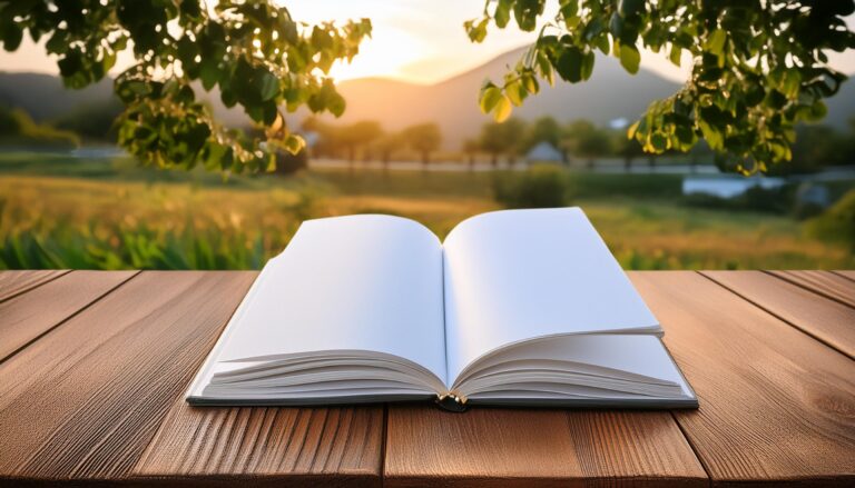 Un livre aux feuilles blanches