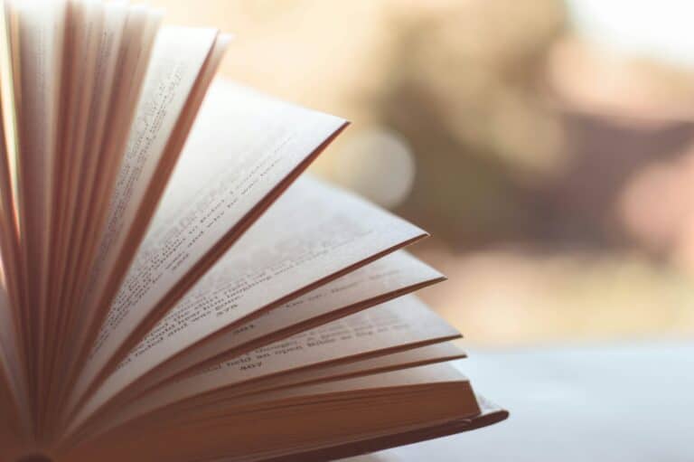 un livre vu depuis le coté
