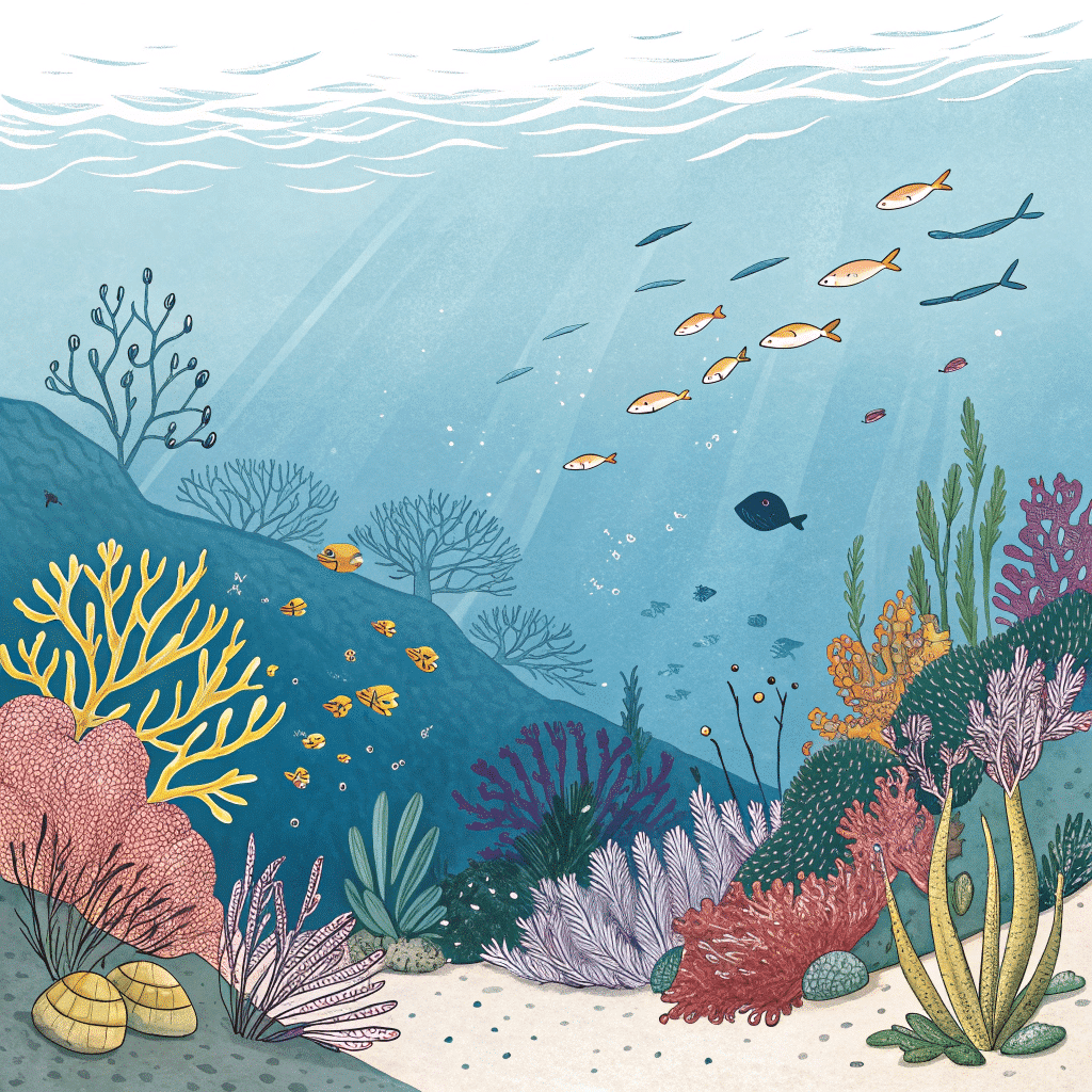 Un océan dessiné mais vide et artificiel