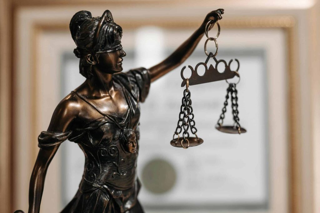 Une statue de la justice
