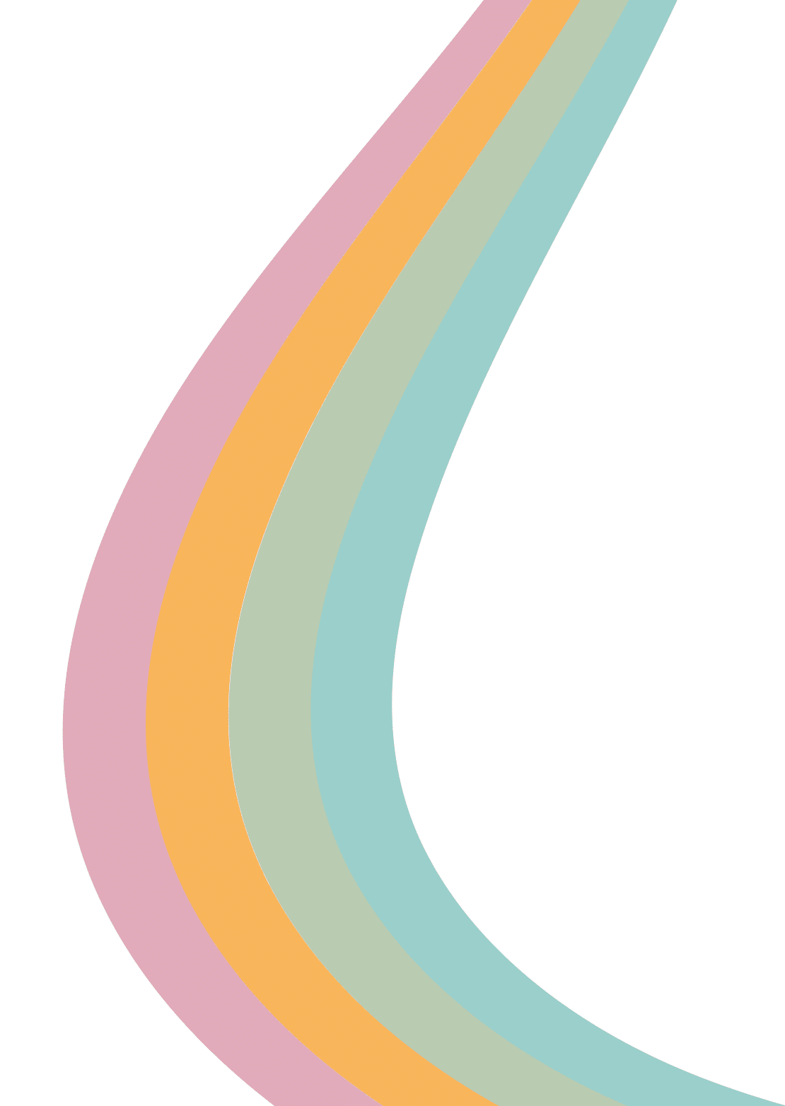 Un arc en ciel coloré