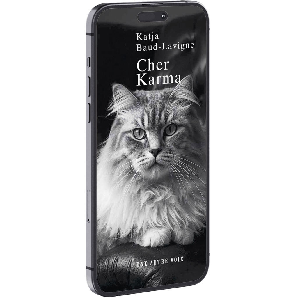 Version eBook numérique du livre "Cher Karma" de Katja Baud-Lavigne