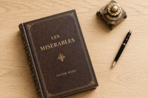 Une ancienne version du livre "Les Misérables" de Victor Hugo