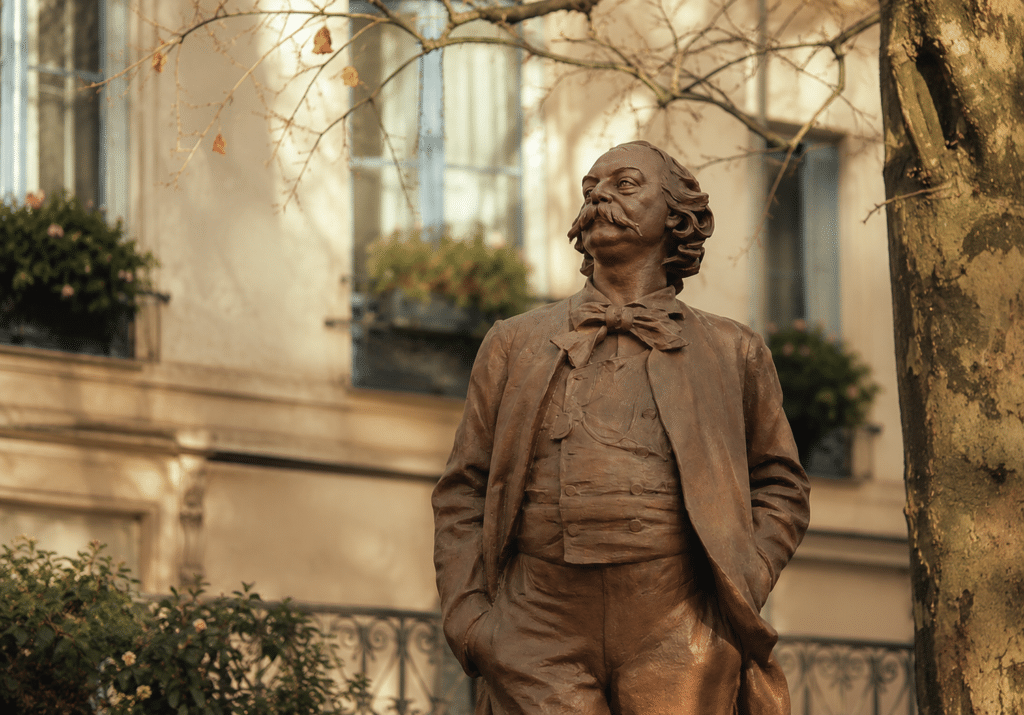 La statue de Flaubert