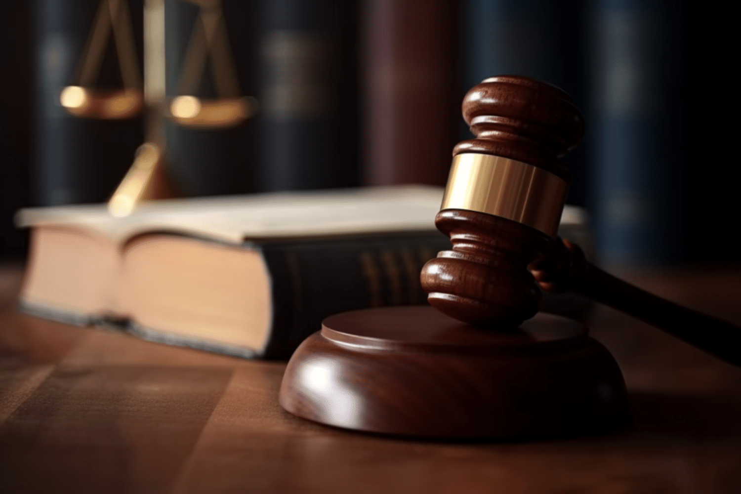 Un marteau de justice lors d'un procès